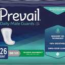 Prevail Proven - Male Incontinence Guards - Bladder Leak Guards - Maximum Absorbency - 126 Count (9 packs of 14)