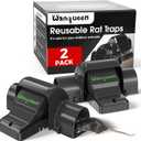 Reusable Rat & Chipmunk Traps, Prevents Accidental Triggering Mouse Trap, Tunnel Dual-Entry Squirrel Trap for Big Rats, Large Efficient Capture Device, Snap Traps for Humane Capture