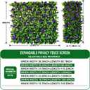 Expandable Fence Privacy Screen for Balcony Patio Outdoor,Decorative Faux Ivy Fencing Panel,Artificial Hedges