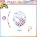 Rainbow Confetti Balloons, 12 Inch Multicolor Candyland Ice Cream Sprinkle Colorful Long Confetti Glitter Latex Balloons for Men Women Birthday Party Wedding Baby Bridal Shower Graduation Decorations
