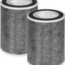 2PACK HP202 Filter Replacement Compatible with shark HP201,HP202,HP301,HP302,HC501,HC502 Air Purifier Filter,Hc501 Replacement Filter Parts coding Part HE2FKBASMB, HE2FKBAS, HE2FKPET, HE2FKPRO(2PACK)