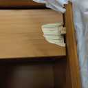 Walker Edison Mid Century Modern Wood Nightstand Side Table Bedroom Storage Drawer and Shelf Bedside End Table, 1 Drawer, Caramel