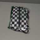 HOLYLUCK Drawstring Backpack Bag Sport Gym Sackpack (Black and White Grid)