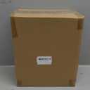 MyGift Modern Firewood Storage Rack with Brass Tone Metal U-Shape Frame, Compact Freestanding Fireplace Fire Starter Kindling Split Log Holder Elevated Wood Caddy