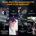 ASAPE 8 Pcs Front Suspension Kit for INFINITI I30 2000-2001 I35 2002-2004