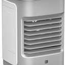 Portable Air Conditioners, Mini Air Conditioner Evaporative Cooler with 230ML Water Tank, Personal Air Conditioner for Room Office Desktop Camping,USB Powered, White-Black