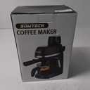 Espresso Coffee Machine Cappuccino Latte Maker 3.5 Bar 1-4 Cup with Steam Milk Frother, Black