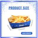 Chuangdi 50 Pcs Graduation Snack Trays Disposable Food Holder Congrats Grad Paper Food Trays Wedding Popcorn Tray Birthday Party Supplies for Graduation Party Supplies Decoration Platter (Blue)