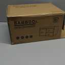 Bamboo Desk Organizer with Drawers Wooden Desktop Storage Drawers for Bills Office Supplies Kitchen Utensils Organizing Tool for Home Classroom Organization No Assembly (3 Drawers, Black)