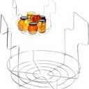 Canning Rack, Water Bath Canner Rack, Stainless Steel Canning Jar Lifter with Foldable Contoured Handles for Home Kitchen Use (12inch)