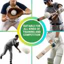 Tebery 12 Pack Green Dimpled Baseballs, 9-Inch Pitching Machine Baseballs for Hand-Eye Coordination, Hitting and Fielding Practice