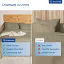 DREAMCARE King Size Sheets Set -6 pcs Breathable Cooling Bed Sheets -up to 21" Extra Deep Pocket King Sheet Set with Side Pockets Extra Soft 100% Brushed Hypoallergenic Hotel Luxury Bedding Eucalyptus