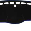 Dash Cover for HONDA Odyssey 2003-2008 Non-Slip | Center Console Dashboard Cover Mat Black Blue, 1 Pcs