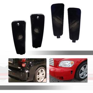 for 2006 2007 2008 2009 2010 2011 Chevrolet HHR Smoked Lens Front & Rear Bumper Corner Side Marker Lights Housing Assembly Kit,4 pcs