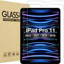 ProCase 2 Pack Screen Protector for iPad Pro 11 4th 3rd 2nd 1st 2022 2021 2020 2018, Tempered Glass Film Guard for iPad Pro 11 4 3 2 1 Gen -Clear