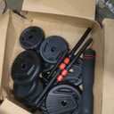 Adjustable Dumbbells, 10/25/35/55/70/90lbs Free Weight Set with Connector, 4 in1 Dumbbells Set Used as Barbell, Kettlebells, Push up Stand, Fitness Exercises for Home Gym Suitable Men/Women