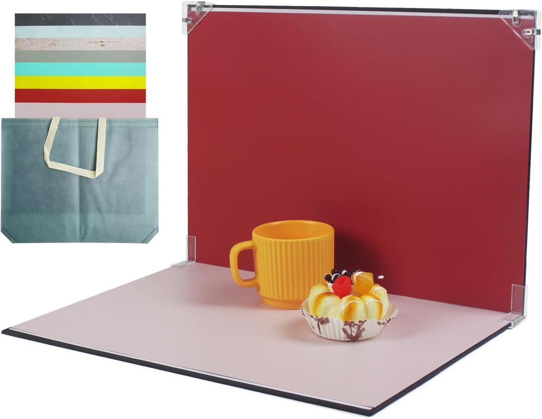 Photo Backdrop Boards, 8 Pcs 16 Patterns Table Top Food Background Kit, Product Photography Backdrops, Suitable for Food, Jewelry, Cosmetics and Other Small Items. (Small Size 16.5x11.8in)