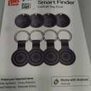 Air Tags for Android,Air Tags-4 Pack Android,2 Year Battery Life,Air Tracker Tags with 4 Case,Google Find Trackers for Google'S Find Hub App,IP65 Waterproof Luggage Tracker for Keys (Black)