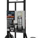 SIMPLI-MAGIC 2 in 1 Convertible Hand Truck and Dolly, 800LBS  Heavy-Duty Moving Dolly Cart with 10" Flat Free Rubber Wheels & Handle