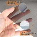 Window Screen Replacement Kit Width:48in Length:158 Fiberglass|Includes Full Set of Tools | Suitable for Windows, Screen Doors, and Courtyards | UV Resistant and Durable | Easy to Install