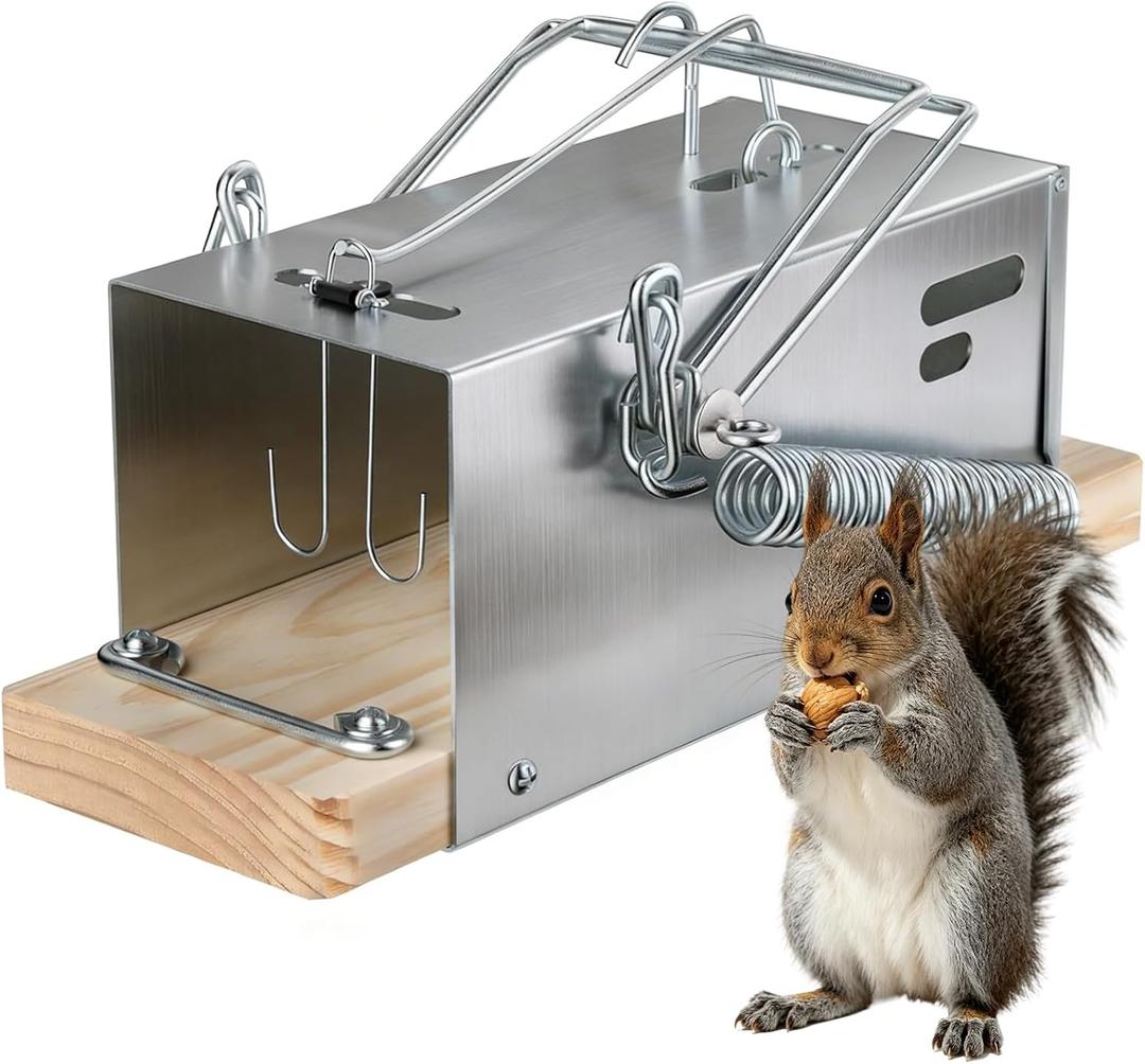 Squirrel Traps, Outdoor Heavy-Duty Squirrel Traps, Rodent Trap for Patios, Squirrel Trap for Outdoor Use, Garden Use