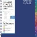 Planner 2026-2027 - Academic Planner from July 2026 - June 2027, 8" x 10", Calendar Planner 2026-2027, Weekly and Monthly Planner Spiral Bound, Flexible Cover, To-Do List, 12 Monthly Tabs (Blue)