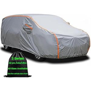 Mini Van Car Cover Waterproof All Weather for Automobiles, Outdoor Full Van Cover with Zipper, Universal Fit for Pacifica, Grand Caravan, Honda Odyssey, Sienna, Fit Mpv 191" to 206"