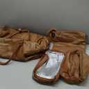 Wogarl Weekender Bag for Women Men Large Overnight Bag Travel Duffel Bag with Shoe Compartment Toiletry Satchel Bag Carry On Bag Fit 21" Laptop (Light Brown)