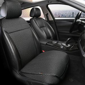 Auto Newer Breathable Universal Four Seasons Car Seat Covers, Luxury Include Front Car Seat Protector and RearCar Seat Cushion,Compatible with 95% Vehicles Fit for Cars Truck SUV (Black,3PCS)