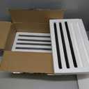 Black 15 Pack Marble Pencil Tile, 0.5"X12" Polished Marble Tile Edge Trim for Kitchen Backsplash, Bathroom and Shower Walls (15)