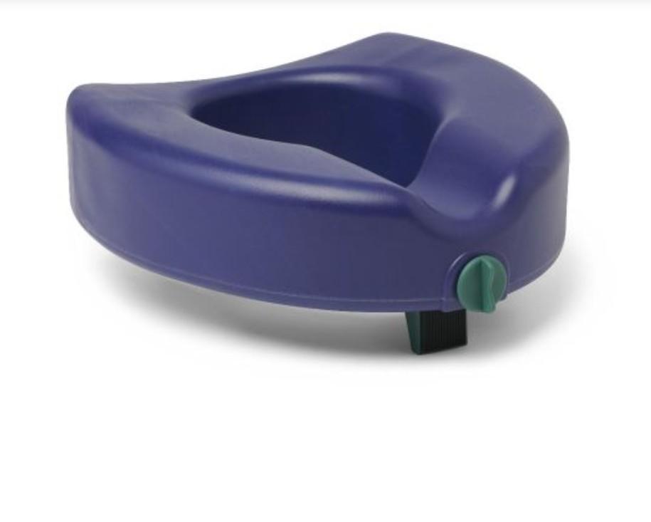 Guardian Raised Locking Toilet Seat with Microban 5in 350lbs Blue 1Ct