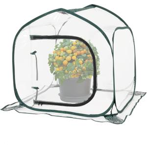 Mini Transparent Pop Up Greenhouse for Indoor and Outdoor Backyard Gardens - Portable Large Space and Durable