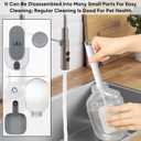 Lemtrflo 28oz Hanging Automatic Water DispenserRabbit Water Bottle,Bunny Guinea Pig Ferret Water Bowl for Cage,Suitable for Small Animal Puppies(Cage Grid Spacing Over 1.2'') (Gray)