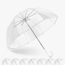 Clear Bubble Umbrella Wedding, High-Visibility Transparent Rain Umbrellas Bulk, Windproof Large Clear Umbrella, Firm and Durable, Dome Umbrellas for Wedding Bride Groom Photography Golf Outdoor