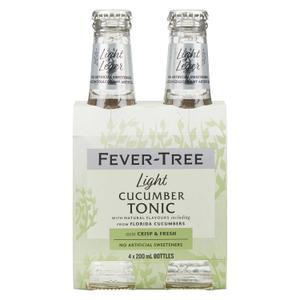 FEVER-TREE Cucumber Tonic Water 4pk, 6.8 FZ ( Best By: 07/25)