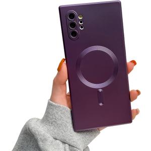 Doowear Galaxy Note 10+Plus Case Magnetic [Support Magsafe Charger] Wireless Anti-Scratch Shockproof Full Camera Protection Slim Silicon Phone Cover Case for Samsung Galaxy Note 10 Plus 6.8"-Purple