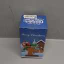 OurWarm 3.5 Ft Christmas Inflatables Outdoor Decorations Kungfu Gingerbread Man with Candy Cane Broke Out from Window Built-in LED Lights Xmas Blow up Decor for Outside Indoor Yard Garden Home