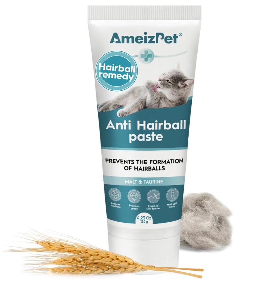 Hairball Remedy for Cats, Anti-Hairball Paste for Pet Fur, Treatment for Long & Short Fur Cats, 4.23 Oz (120g), 3 Packs