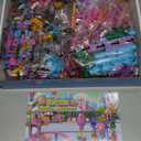 Friends Ferris Wheel Roller Coaster Building Set-723PCS Girls Princess STEM Construction Toys with Balloon Rotating Chairs Playground Building Blocks Kit, Birthday Gift for 6 7 8-12 Year Olds