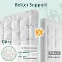 Memory Foam Mattress Topper Queen, Cooling Pillow Top