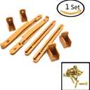 Crib fence Lifter Lifting Rail Connection Set Brown w Screws