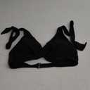 Black Bikini Swimsuit Top, Size L