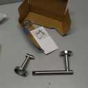 Bathroom Toilet Paper Holder Wall Mount SUS304 Stainless Steel Double Post Pivoting Toilet Paper Roll Holder Wall Mounted for Bathroom RV Commercial Toilet Tissue Dispensers, Brushed Nickel (Classic)