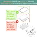 UPGRADED AHT73514302 Refrigerator Glass Shelf Assembly Compatible with Kenmore Glass Rack 79568032210, 79579439218, 79579432216, LG Refrigerator Shelf LTCS24223S/07, LRTLS2403S/00, LTWS24223S/01