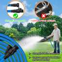 Garden Hose, 75ft Water Hose, Lightweight Outside Lawn Hose, Outdoor Hose for Yard Backyard, Collapsible & Car Wash 3/4" Connectors Manguera de Agua, Yarn Essential Lawn & Garden Watering Equipment
