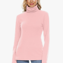 H HIAMIGOS Womens Turtleneck Long Sleeve Top Fleece Lined Sweatshirt Lightweight Ultra Soft Base Layer SizeS