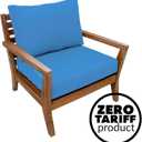 Eddie Bauer Home Deep Seating Outdoor Lounge Cushion, Knife Edge, 24" X 26" X 5", Canvas Regatta