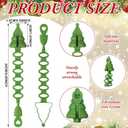 12 Pcs Christmas Garland Decorative Hanger for Mantle Banister Ties Christmas Tree Garland Hold Adjustable Bendable Wreath Fireplace Stocking Holder for Xmas Stair Indoor (Lime Green)