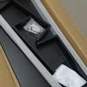 Wall Mounted Clothes Rack with Top Shelf, 46.5'' Industrial Clothing Rack Heavy Duty, Metal Shelf with Hanging Rod, Garment Rack Laundry Room Shelves, Space Saving (Black)