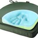 SUNROX Gel Memory Foam Chair Cushions for Indoor/Outdoor Kitchen Dining Office, 19"x19", Set of 2,